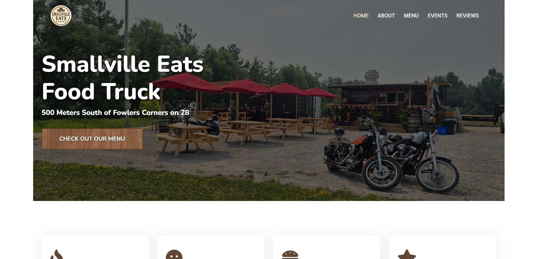 Smallville Eats website screenshot