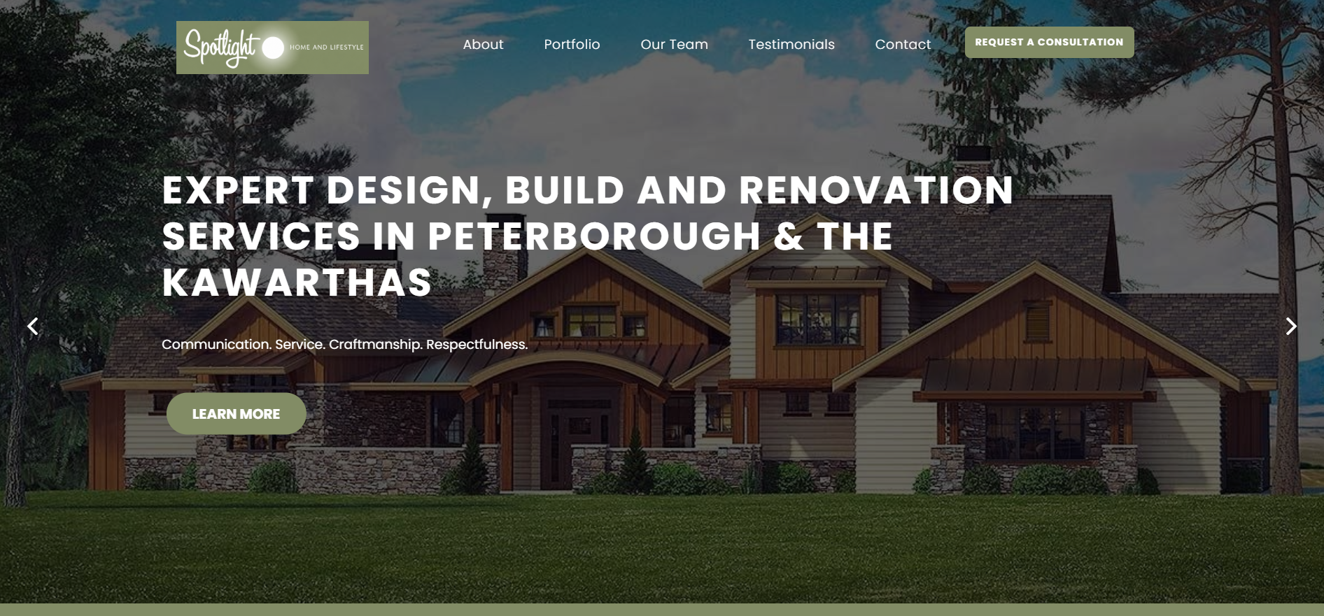 Spotlight Home and Lifestyle Website